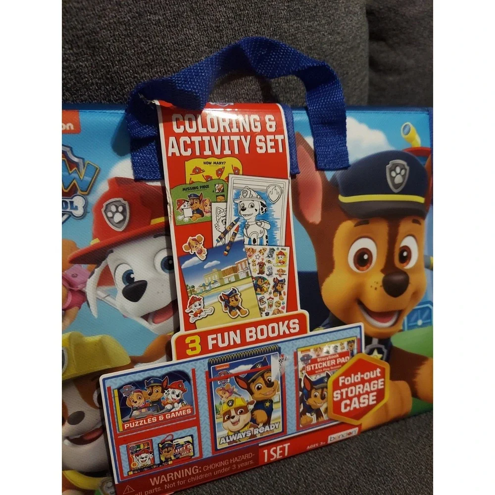 Paw Patrol Coloring And Activity Set Nickelodeon Birthday Art Puzzles Games New
